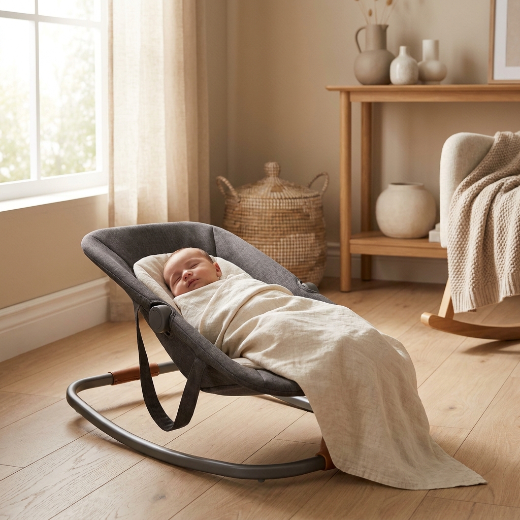 4-in-1 Baby Bouncer Swing Portable Rocker Vibration