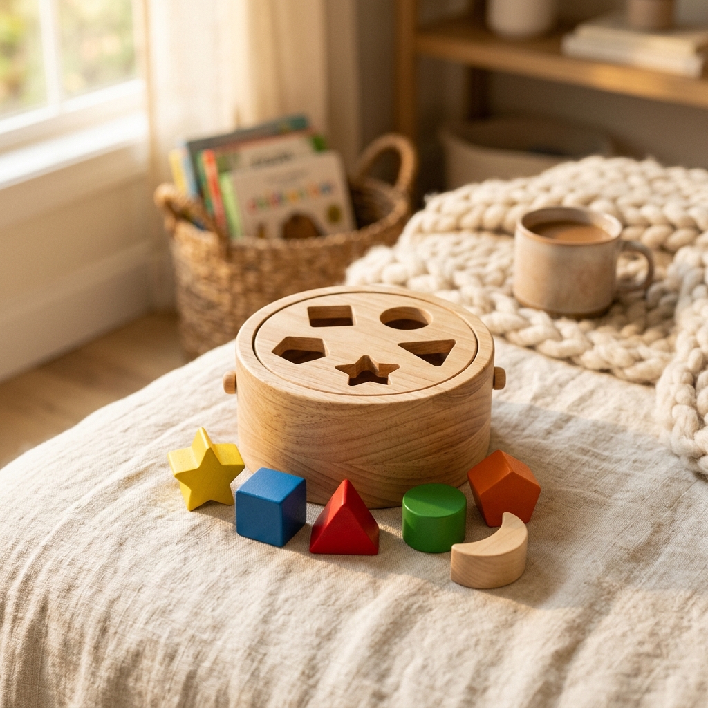 Wooden Shape Sorter Toy