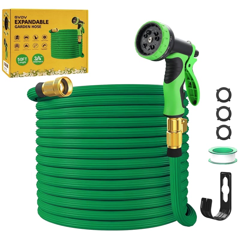Retractable Garden Hose 50ft Lightweight No-Kink
