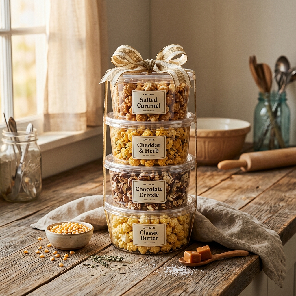 Gourmet Popcorn Gift Tower