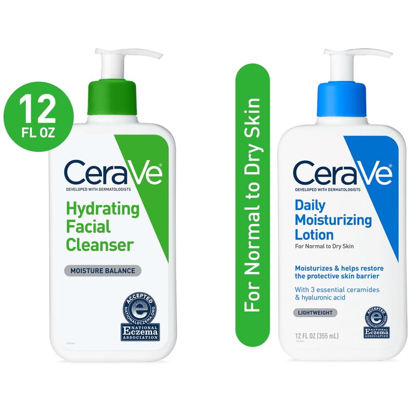 CeraVe Hydrating Cleanser and Daily Moisturizer Set