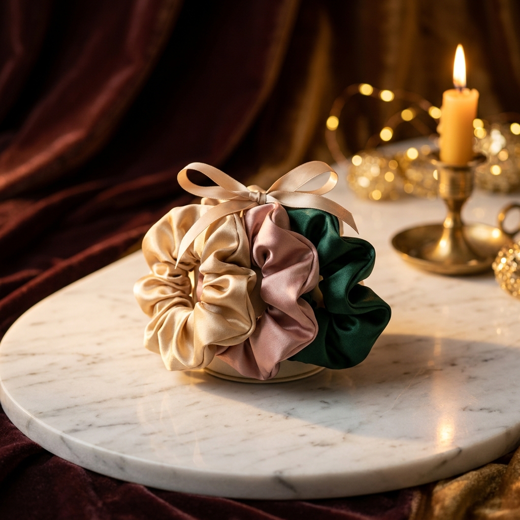 Silk Scrunchie Set