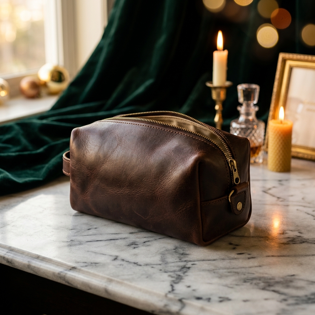 Leather Dopp Kit