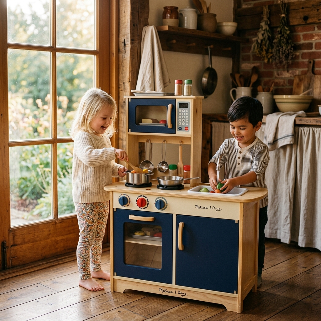 Melissa & Doug Wooden Toy Kitchen