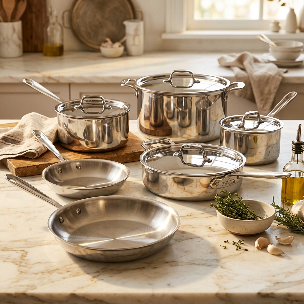 All-Clad D3 Stainless 10-Piece Cookware Set