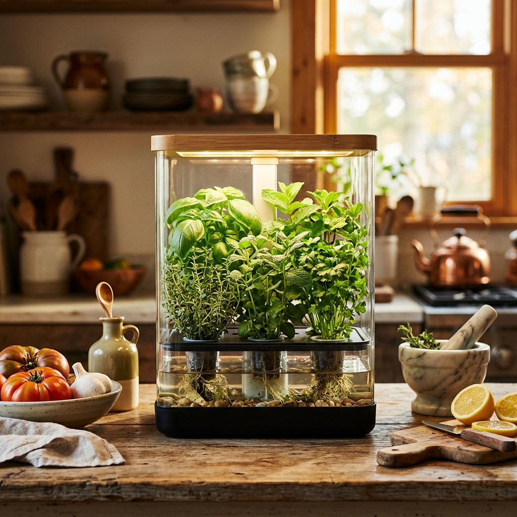 Indoor Hydroponic Herb Garden