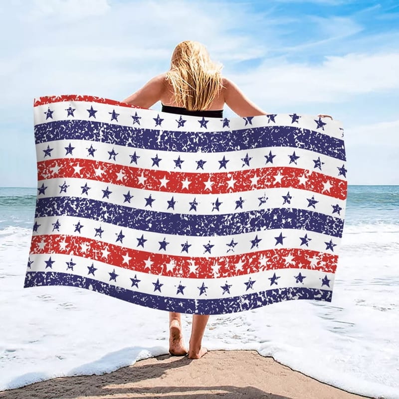 American Flag Beach Towel