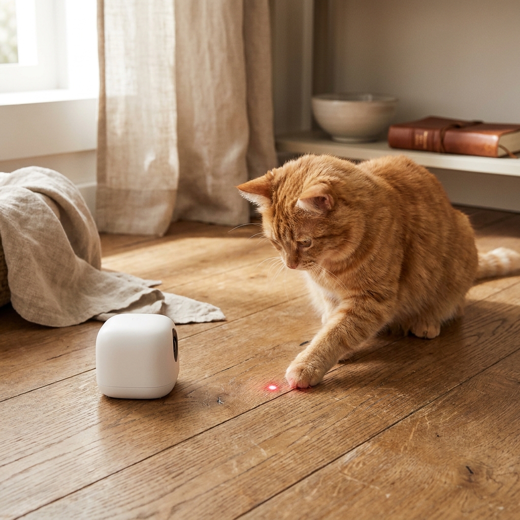 Automatic Cat Laser Toy Rotating USB Rechargeable
