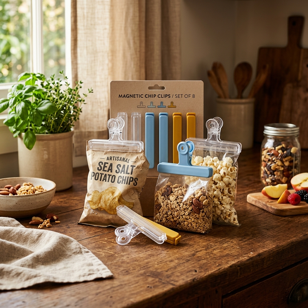 Magnetic Chip Bag Clips 8-Pack