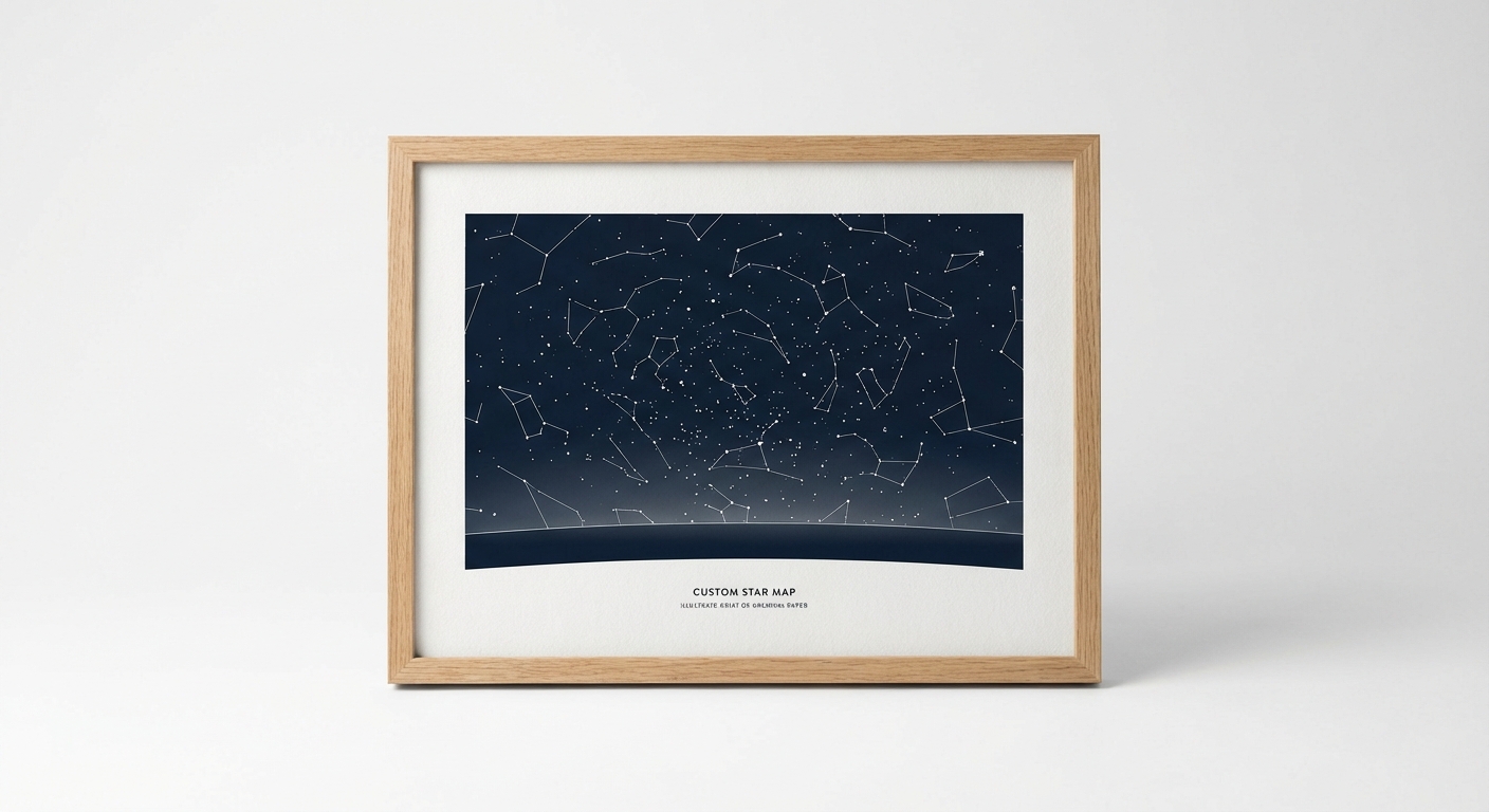 Custom Star Map Print — Night You Met or Wedding Night